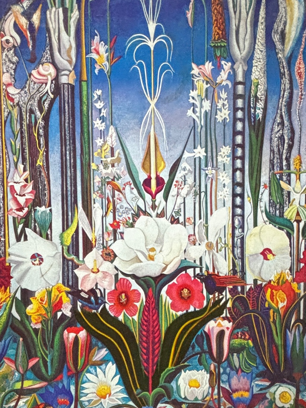 1968 Vintage Springbok Square Puzzle "FLOWERS" by Joseph Stella COMPLETE RARE - Picture 8 of 14